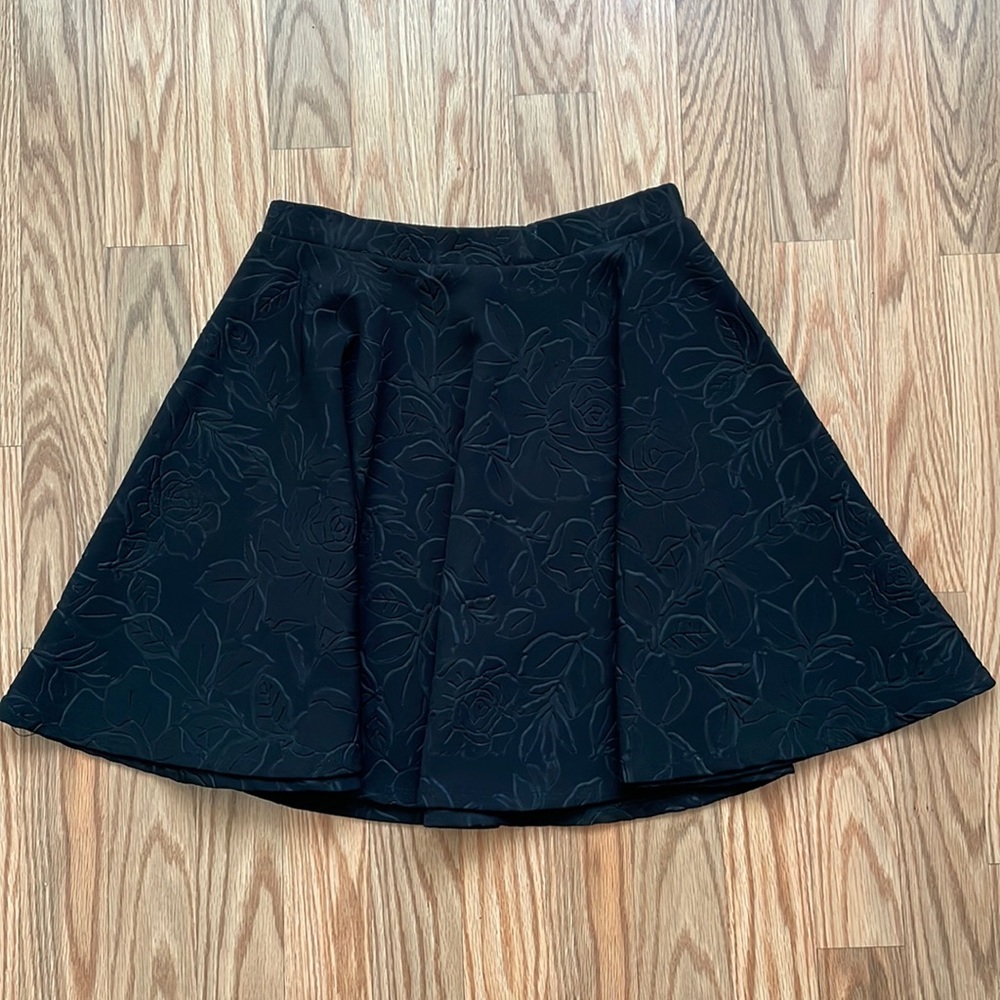 Black A-line Skirt